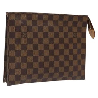 Louis Vuitton Tweedehands Canvas Louis Vuitton tassen - Dames - Pre-owned - Bruin - Maat: ONE Size Leer