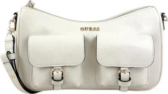 Guess Kassie Schoudertas - Dames - Schoudertassen - Wit - ONE Size - Leer - Tassen