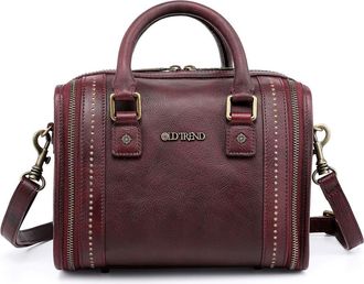 OLD TREND Mini Trunk Leather Crossbody Bag in Rusty Red at Nordstrom Rack