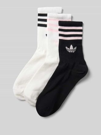adidas Originals Socken mit Label-Detail im 3er-Pack in Weiss, Gr&ouml;&szlig;e 39-42