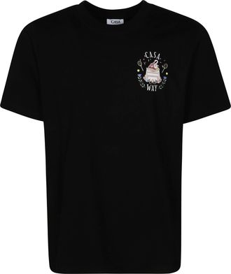 Casablanca Black Classic Flamingo Graphic T-Shirt