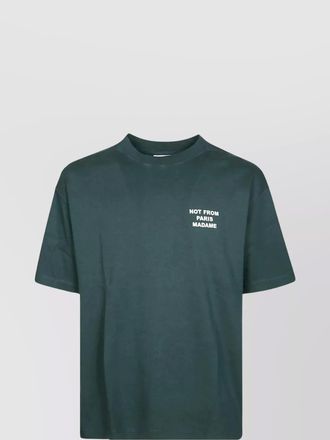 Dr&ocirc;le de Monsieur cotton logo print t-shirt