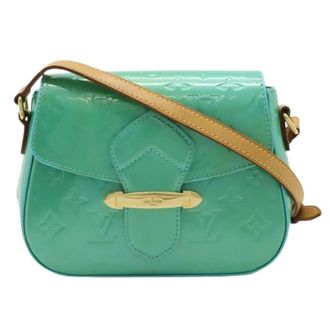 Louis Vuitton Pre-owned Monogram Vernis Belleflower PM Schoudertas - Dames - Pre-owned - Blauw - Maat: ONE Size Leer