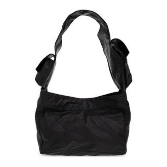 Yohji Yamamoto Shoulder Bags, female, Black, Size: ONE SIZE Newspaper Small Shoulder Bag