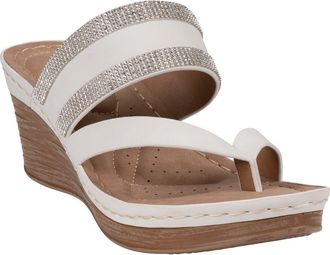 Good Choice Shoes Brazen Wedge Sandal in White at Nordstrom Rack, Size 6.5