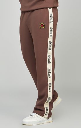 Siksilk Jogger de pu&ntilde;o abierto de poli&eacute;ster con cinta g&oacute;tica lateral para hombre SikSilk M