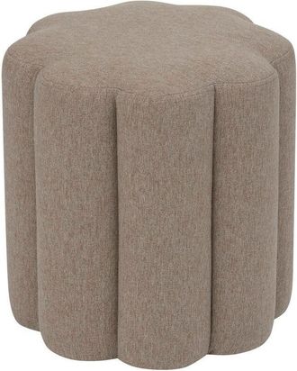 Atmosphera Atmosphera - Pouf floreale 38x40cm beige créateur dintérieur