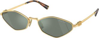 Miu Miu MU56ZS 5AK04M Womens Sunglasses Gold Size 56