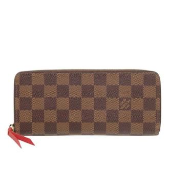 Louis Vuitton Pre-owned Wallets, female, Brown, Size: ONE SIZE Pre-owned Damier Ebene Zip Around Wallet