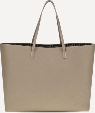 Fendi Borsa Shopping Roll in cuoio Romano media Woman UNI