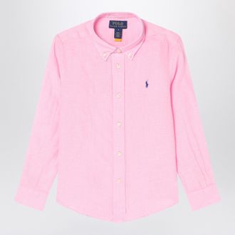 Polo Ralph Lauren Pink Leinen Button Down Shirt