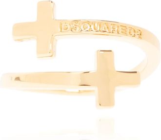 Dsquared2 Messing ring - Heren - Ringen - Geel - L - Accessoires