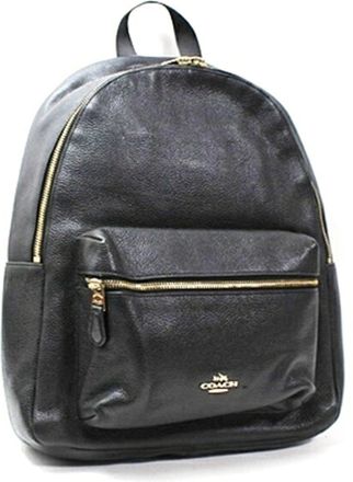 Coach Black Leather Backpack (Pre-Owned)