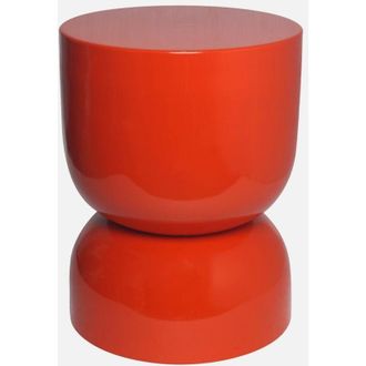 Sweeek Mesa auxiliar, mesa lateral de sofá, mesita metálica efecto brillante