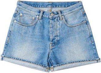 Fortela Winonaj Japan Selvedge Bleach Wash Denim Shorts in Light Blue at Nordstrom, Size 30 Eu