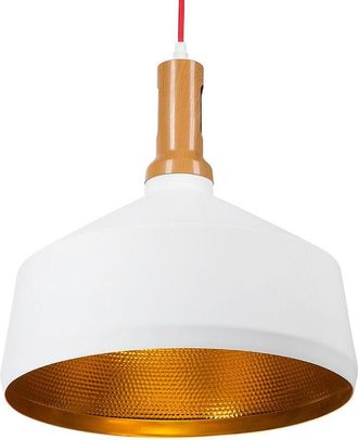 Beliani Beliani - Modern Retro Lamp Pendant Ceiling Light Kitchen Dining Room White Gold Sepik