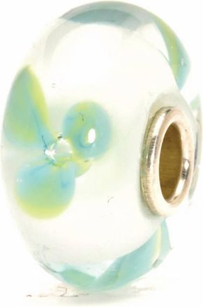 Trollbeads Womens Flower Glass Bead Charm In Ice