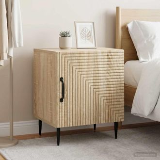 vidaXL Vidaxl Armadio Da Notte 2 Pz Rovere Sonoma 43 X 34,5 X 50 Cm