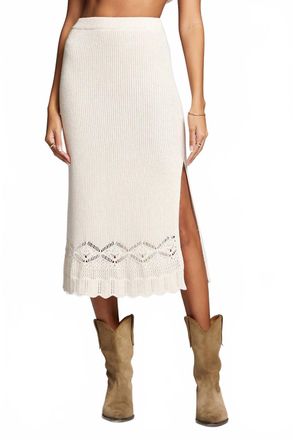 Saltwater Luxe Suzi Midi Skirt In Natural