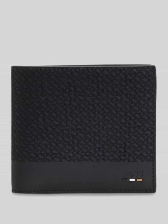 HUGO BOSS Geldb&ouml;rse aus echtem Leder mit Logo Pr&auml;gung Modell MP_4CC_COIN in Black, Gr&ouml;&szlig;e 1