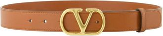 Valentino Garavani Brown VLogo Buckle Belt