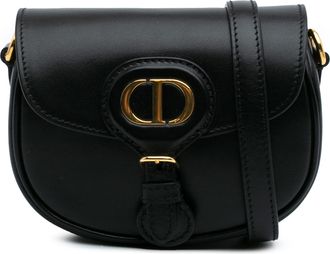 Dior Pre-owned Womens Saddle Bag Leather Crossbody - Black - One Size