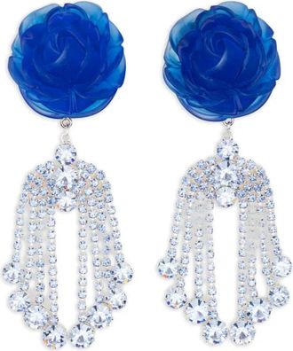 Magda Butrym Orecchini con dettaglio rosa - Blu