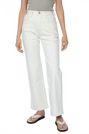 Frame Denim Le Pixie Jane Jean In Ecru