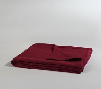 Maisons du monde Manta de sof&aacute; de algod&oacute;n tejido jacquard con flores rosa, 130x170 cm