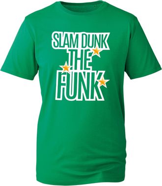 Generic Slam Dunk The Funk Tee, Classic Five Band Lyric Graphic Shirt, Nostalgic Pop R&B Fan Outfit UK (Kelly Green, L Years)