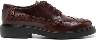 Tod's Brown Leather Lace Up Shoes
