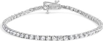 House of Brilliance 14K Gold 5.0 Cttw Lab Grown Diamond Tennis Bracelet (F-G Color, VS1-VS2 Clarity)