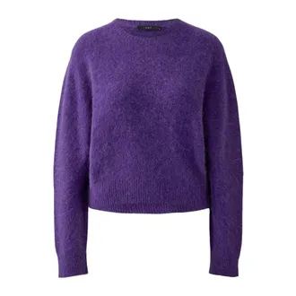 Oui Dames, Truien, Paars, Maat: XS Wol