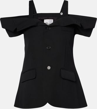 Comme Des Garçons Cutout wool top