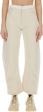 Stella McCartney White Relaxed High Rise Jeans