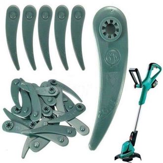 OEM Juego De 55 Cuchillas Para Cortac&eacute;sped - Cuchillas De Pl&aacute;stico De Repuesto. Aptas Para Bosch Art23-18li Y Art26-18li
