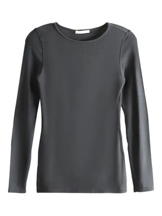 Amomento long-sleeve top - women - TENCEL/Wool/Spandex/Elastane - 2 - Grey