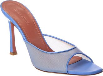 Amina Muaddi Amina Muaddi Mesh & Leather Sandal