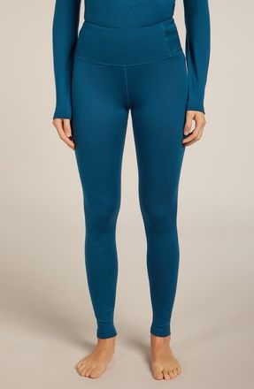 Icebreaker 260 Tech Merino Wool High Waist Leggings in Atlantis at Nordstrom, Size X-Large