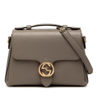 Gucci Pre-owned Gucci Small Dollar Calf Interlocking G Satchel Ladies L2XZK7I4I7R6SF1T