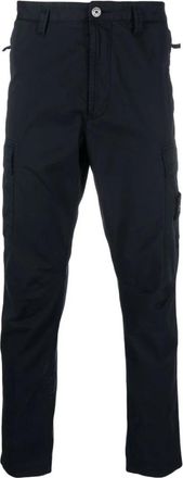 Stone Island Cargo Broek - Heren - Slim Fit Broeken - Blauw - W32 - Katoen - Broeken