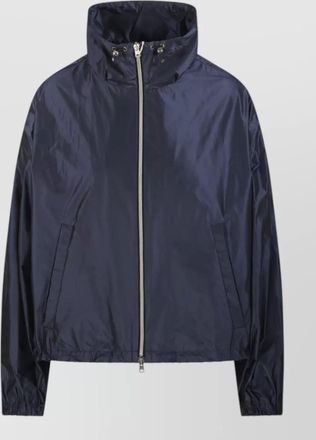 Herno high collar lightweight jacket elastic cuffs pockets