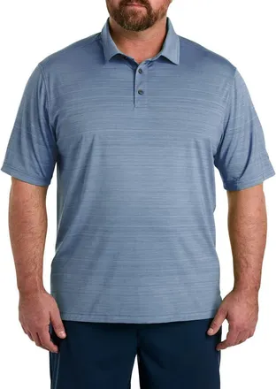 Reebok Big & Tall Performance Space-Dyed Polo Shirt in Hazy Blue at Nordstrom, Size Xxx-Large