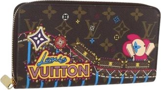 Louis Vuitton Pre-owned Lange Portemonnee - Dames - Vintage Accessoires - Bruin - ONE Size - Vintage