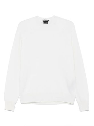 Tom Ford crew-neck jumper - men - Cashmere/Wool - 48 - White