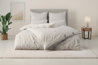 LeGer Home by Lena Gercke Bettwäsche »Linnea« 2 tlg. aus 100% Baumwolle, Streifendesign