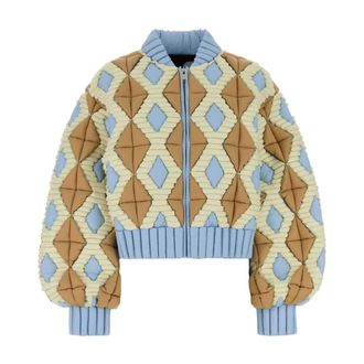 RAXXY Bomber Jackets, female, Multicolor, Size: M Woven Nylon Down Jacket