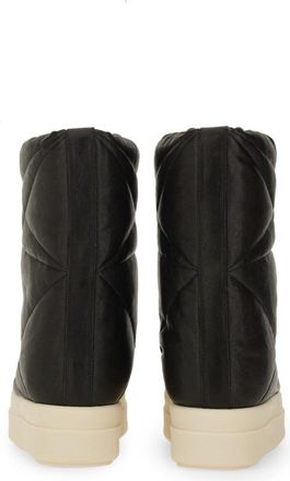 Rick Owens Leather Boot - Black