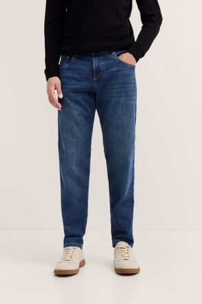 Bugatti 5-Pocket-Jeans BUGATTI Tapered Fit, Herren, Gr. 32, L&auml;nge 32, blau (363, blau), 91% Baumwolle, 7% Polyester, 2% Elasthan, Jeans 5-Pocket-Jeans, aus St