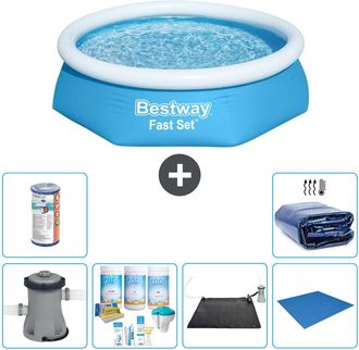 Bestway Piscina Bestway Fast Set Redonda - 244x61 Cm - 8-piezas S21406